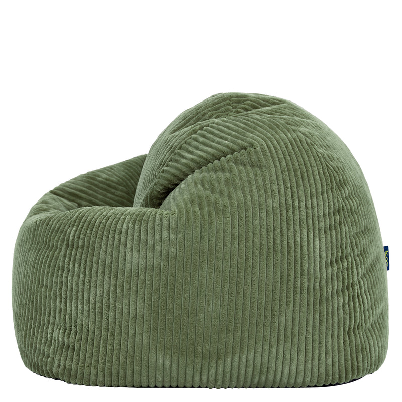 Kids Kingston Cord Classic Bean Bag - Sage Green