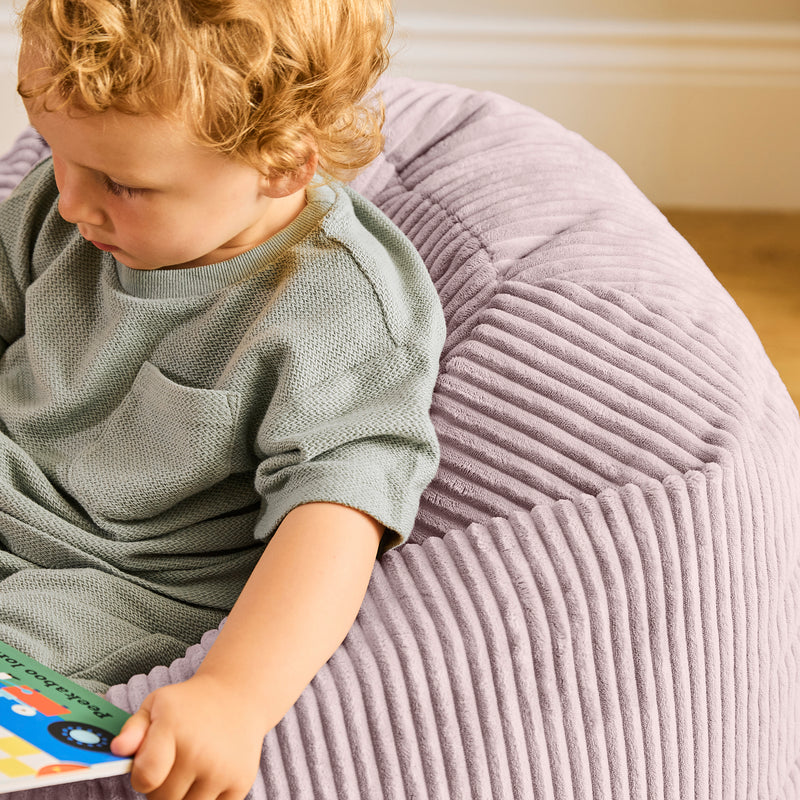 Kids Kingston Cord Classic Bean Bag - Lavender