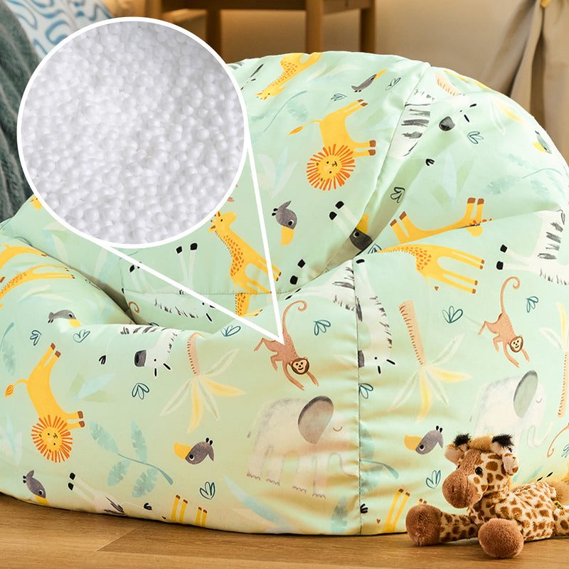 Kids Kingston Muted Safari Print Classic Bean Bag