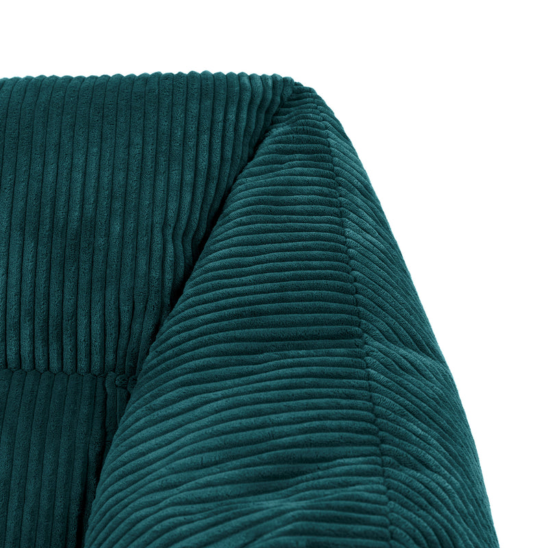 Natalia Cord Armchair Bean Bag - Teal