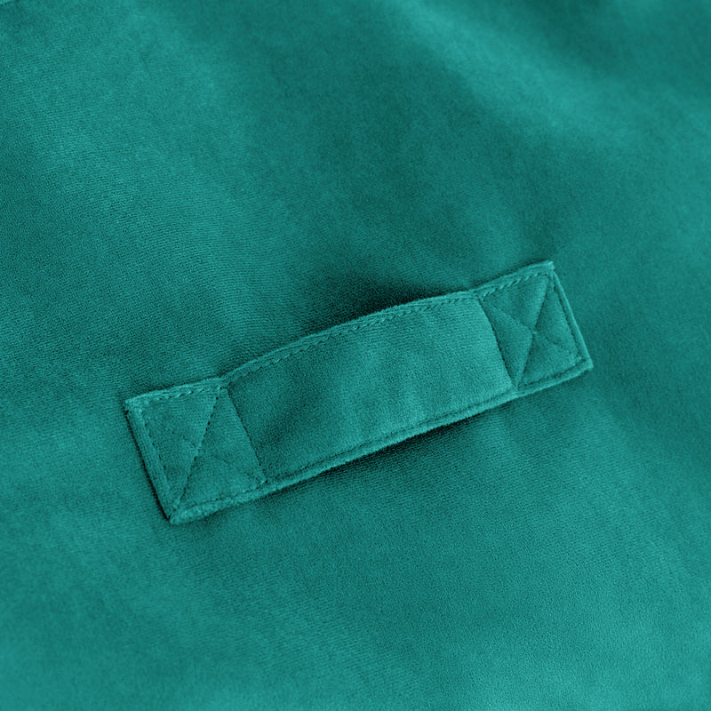 Natalia Velvet Armchair Bean Bag - Teal