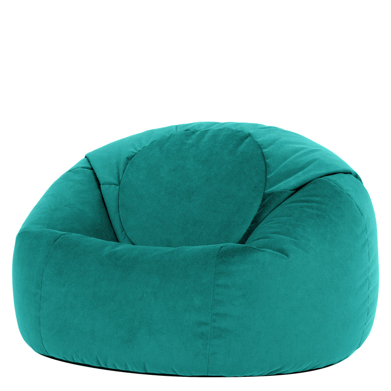 Kingston Velvet Classic Bean Bag Chair - Teal