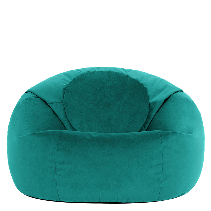 Kingston Velvet Classic Bean Bag Chair - Teal