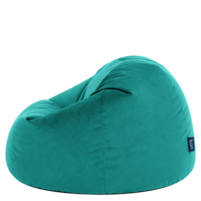 Kingston Velvet Classic Bean Bag Chair - Teal