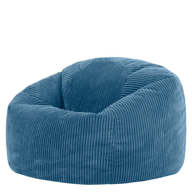 Kingston XL Cord Classic Bean Bag - Denim Blue
