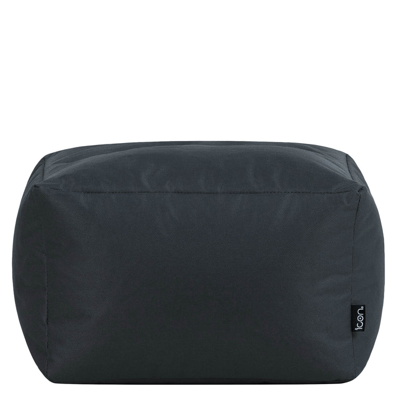 Bean Bag Footstool Indoor-Outdoor - Charcoal Grey