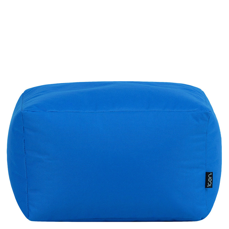 Bean Bag Footstool Indoor-Outdoor - Blue
