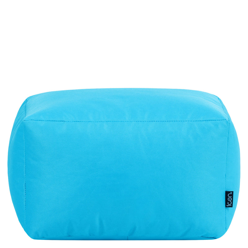 Bean Bag Footstool Indoor-Outdoor - Aqua