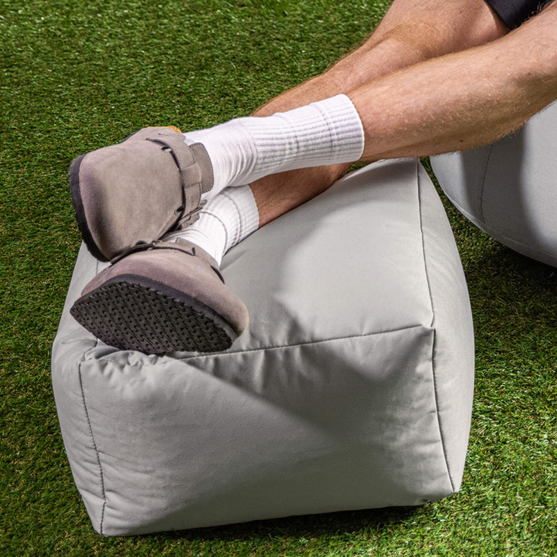 Bean Bag Footstool Indoor-Outdoor - Grey