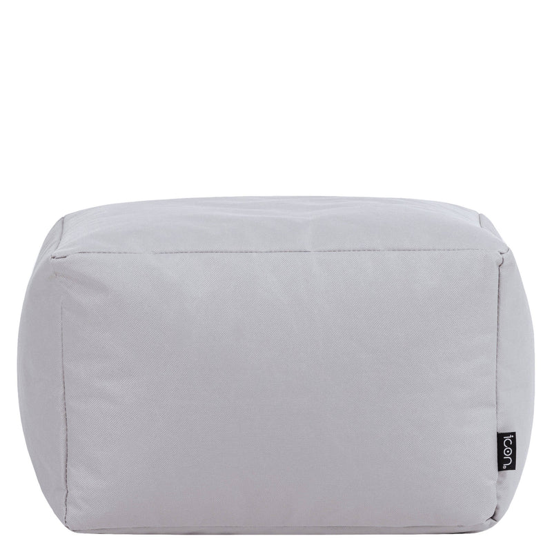 Bean Bag Footstool Indoor-Outdoor - Grey