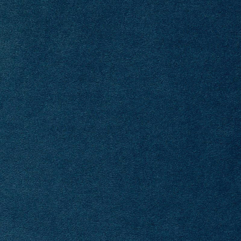Milano Velvet Round Footstool Bean Bag - Ink Blue