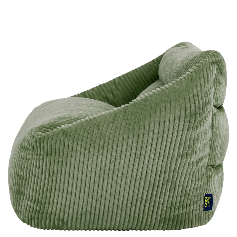 Kids Cecilia Cord Bean Bag Sofa - Sage Green