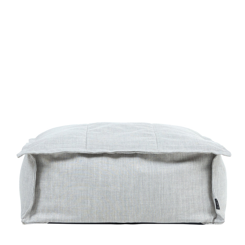 Vita Outdoor Woven Large Square Footstool - Grey