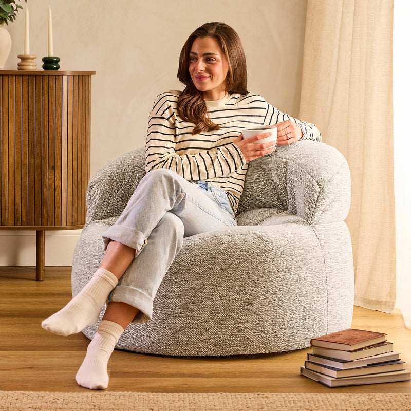 Orb Woven Accent Chair Bean Bag - Natural
