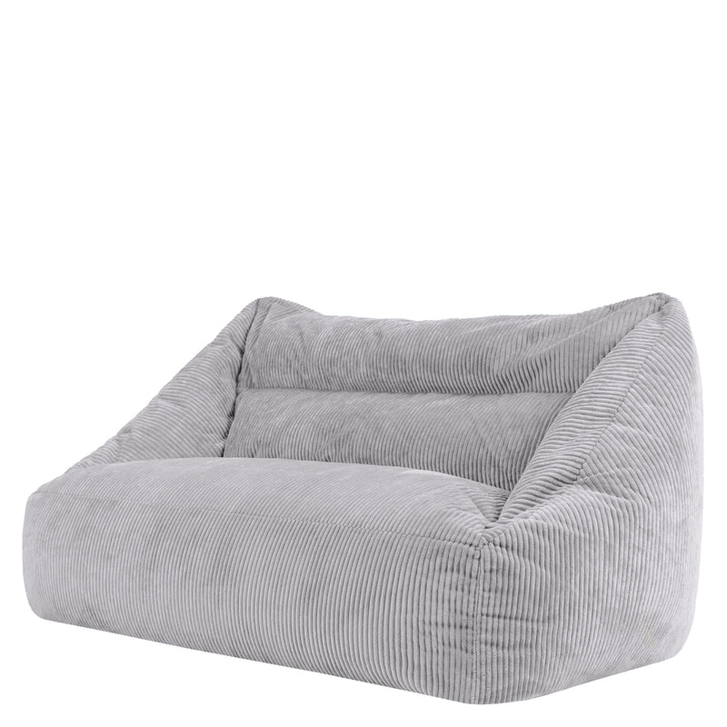 Cecilia Jumbo Cord Bean Bag Sofa - Grey