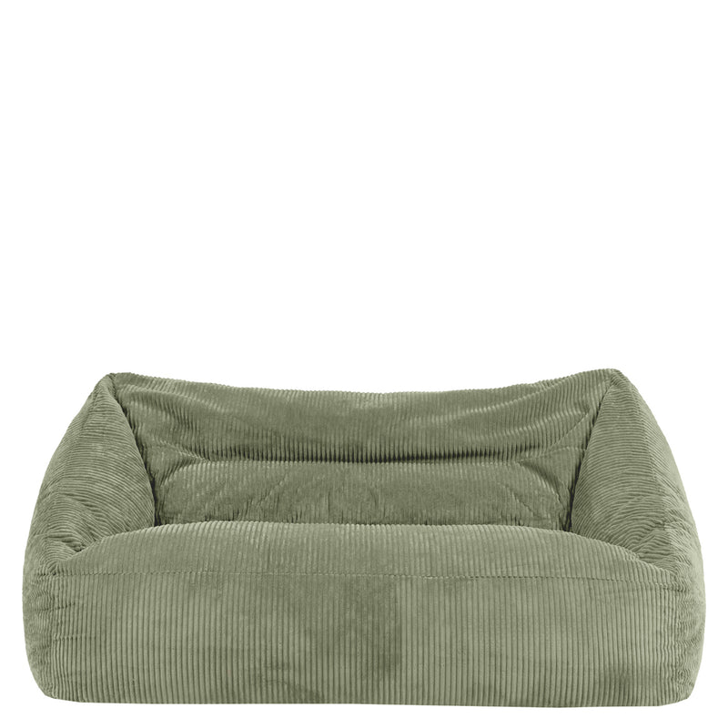 Cecilia Jumbo Cord Bean Bag Sofa - Sage Green