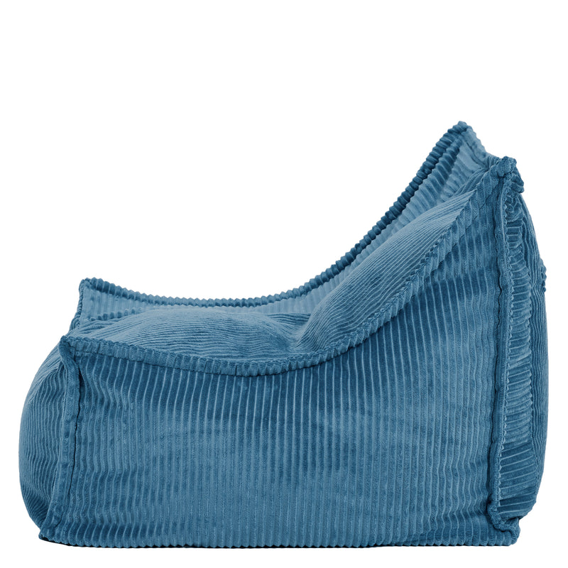 Kids Alto Cord Bean Bag Chair - Denim Blue