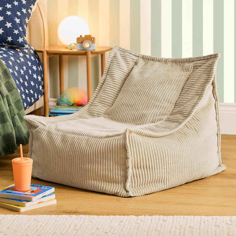 Kids Alto Cord Bean Bag Chair - Stone