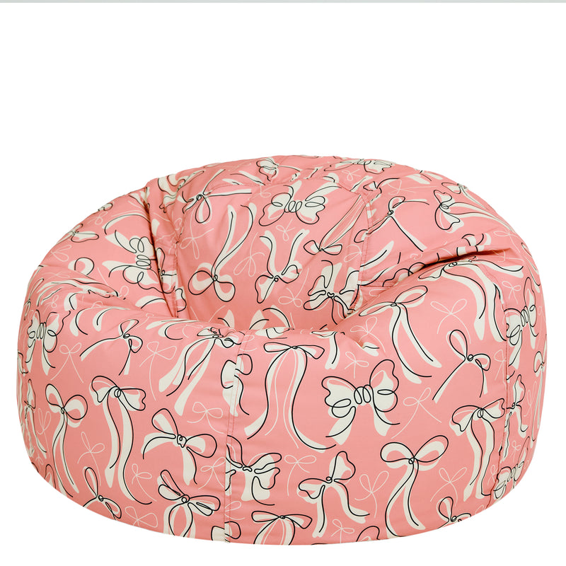 Kids XL Kingston Bow Print Classic Bean Bag