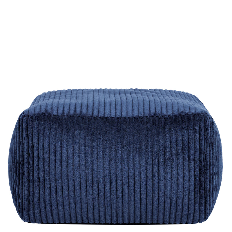 Mini Amara Cord Square Footstool - Navy