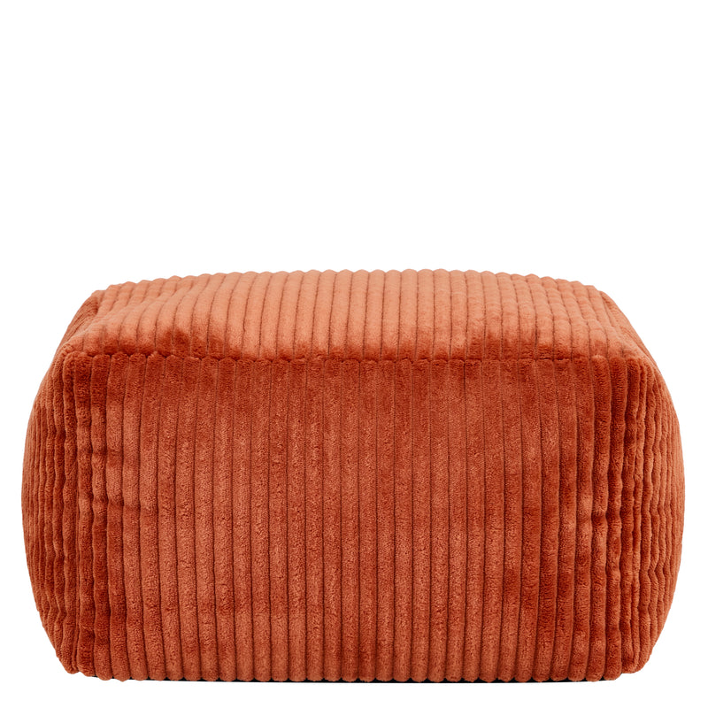 Mini Amara Cord Square Footstool - Terracotta