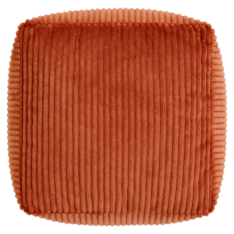 Mini Amara Cord Square Footstool - Terracotta