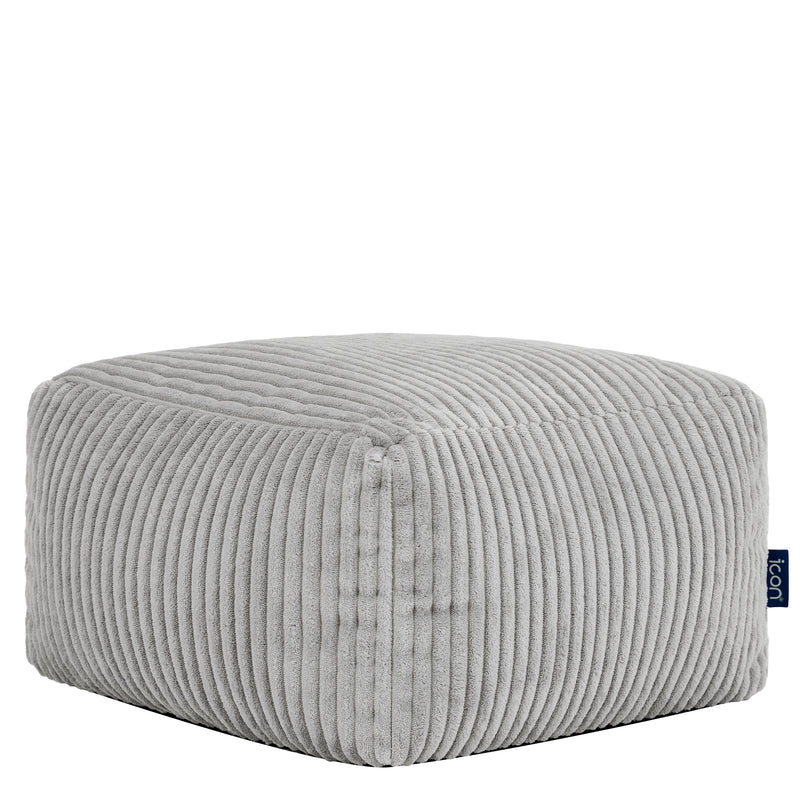 Mini Amara Cord Square Footstool - Grey
