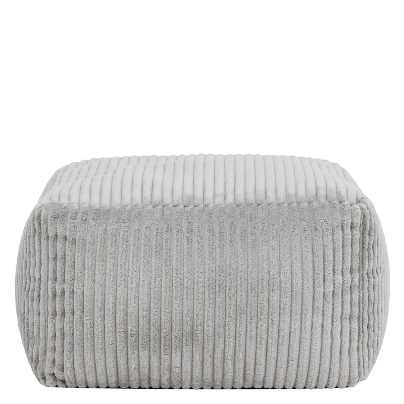 Mini Amara Cord Square Footstool - Grey