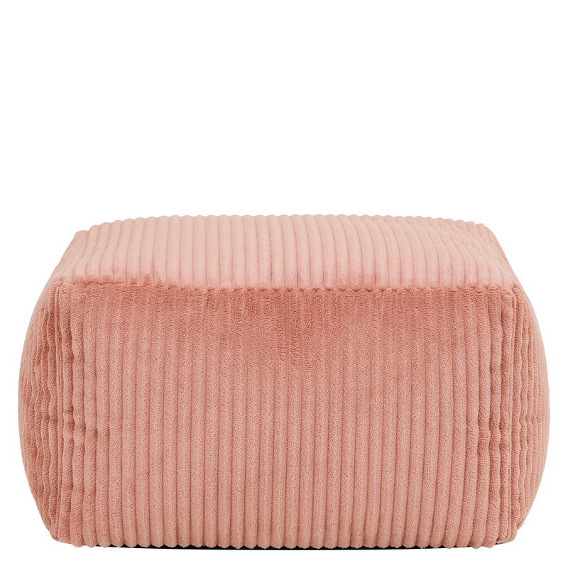 Mini Amara Cord Square Footstool - Pink