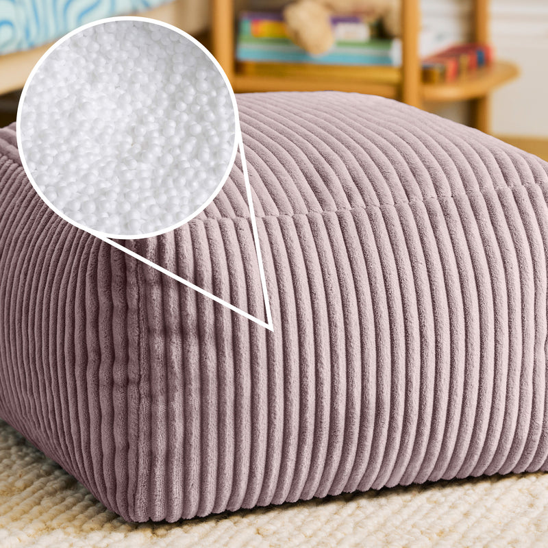 Mini Amara Cord Square Footstool - Lavender