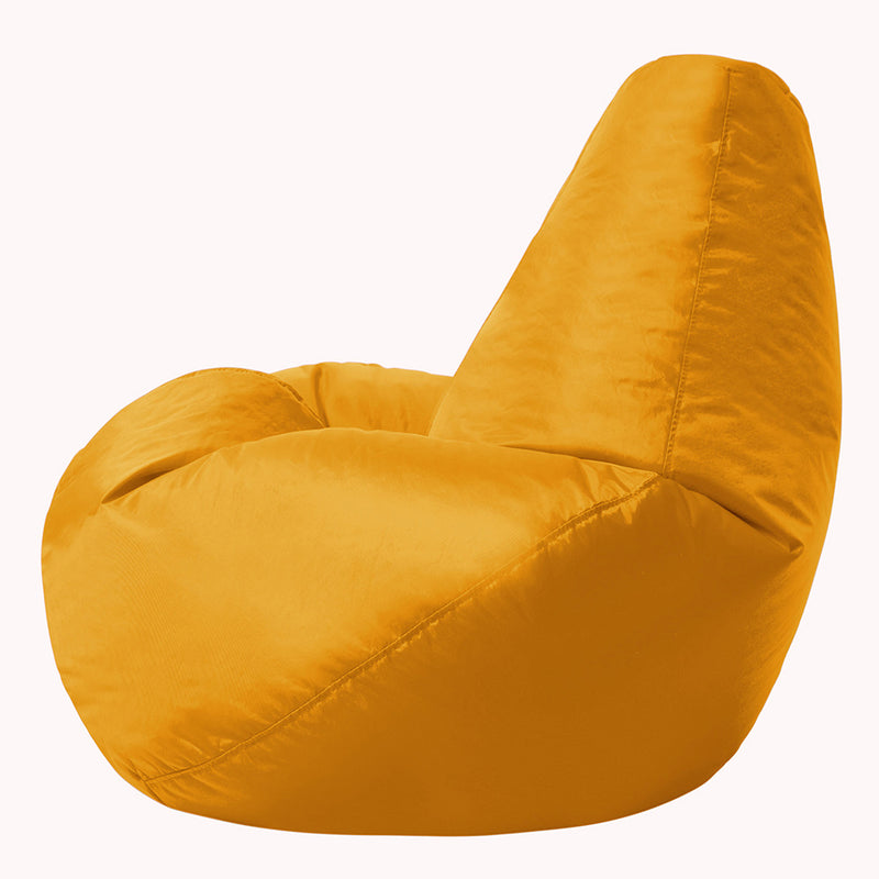 Highback Gamer Beanbag Indoor-Outdoor - Ochre Yellow