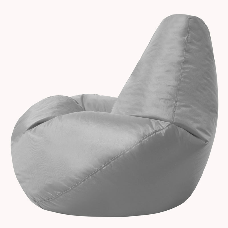 Highback Gamer Beanbag Indoor-Outdoor - Grey