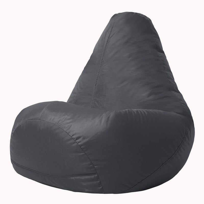 Highback Gamer Beanbag Indoor-Outdoor - Charcoal Grey