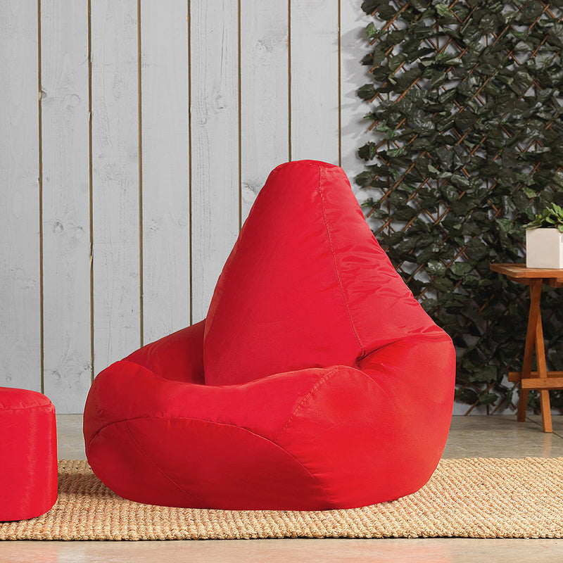 Highback Gamer Beanbag Indoor-Outdoor - Red