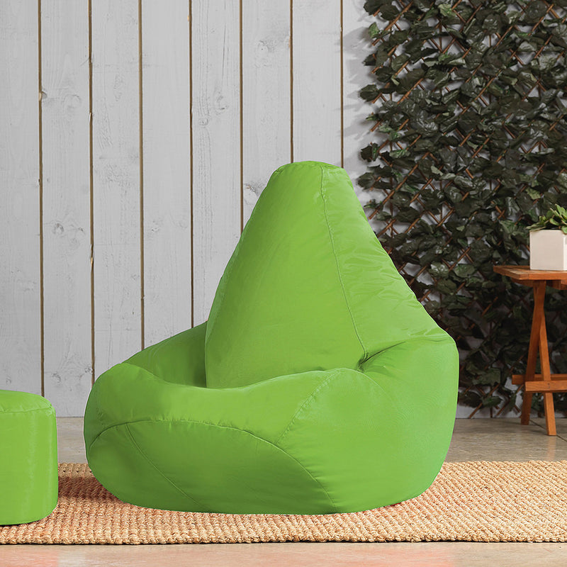 Highback Gamer Beanbag Indoor-Outdoor - Lime Green