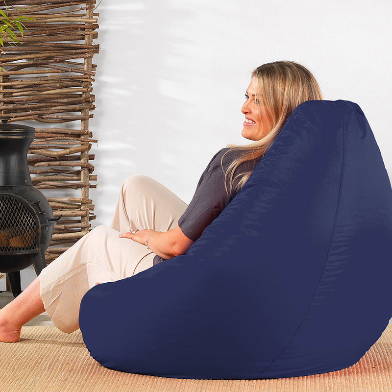 Highback Gamer Beanbag Indoor-Outdoor - Navy Blue