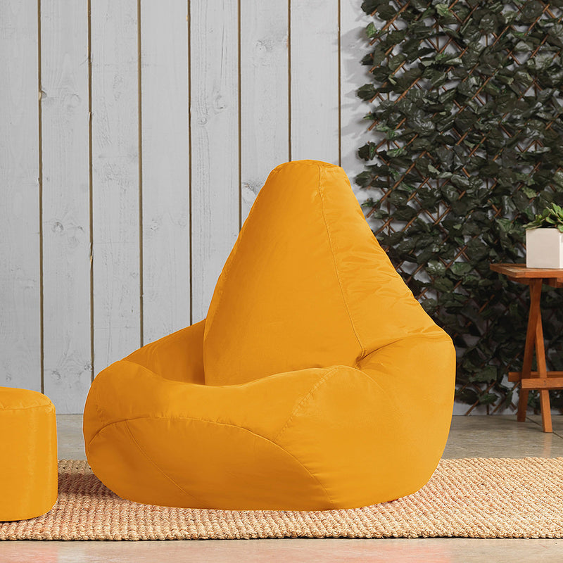 Highback Gamer Beanbag Indoor-Outdoor - Ochre Yellow