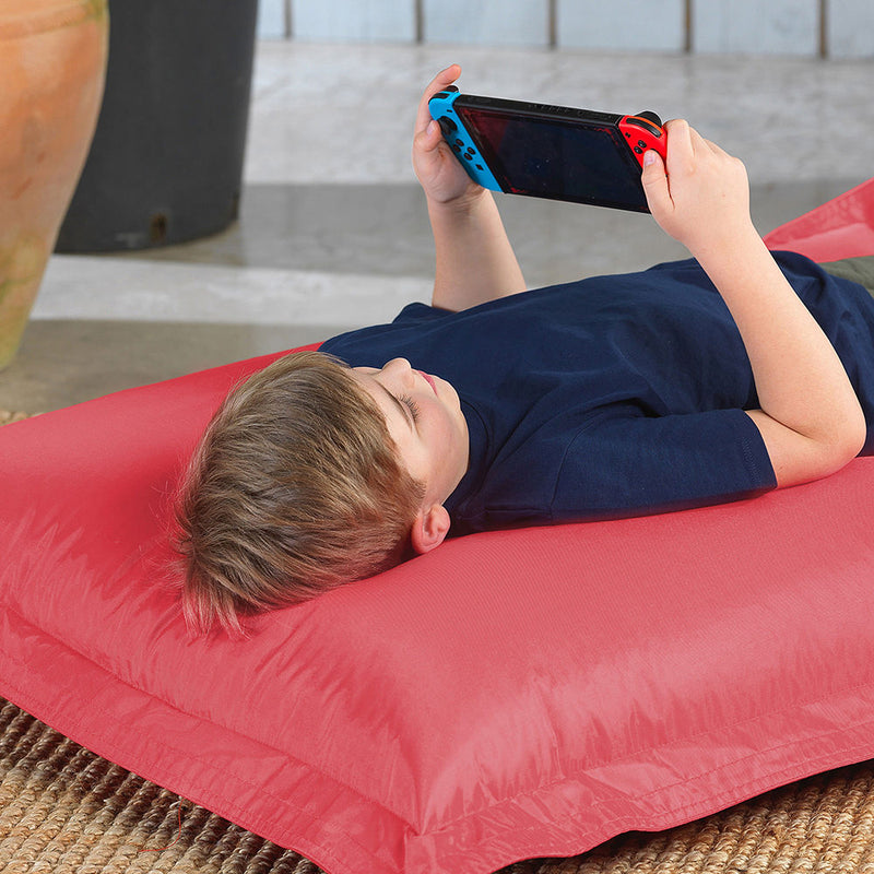 Kids Big Bag Indoor-Outdoor Floor Cushion Bean Bag - Coral