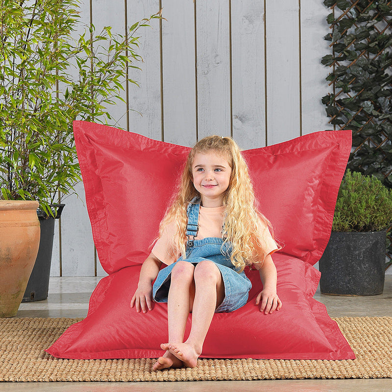 Kids Big Bag Indoor-Outdoor Floor Cushion Bean Bag - Coral