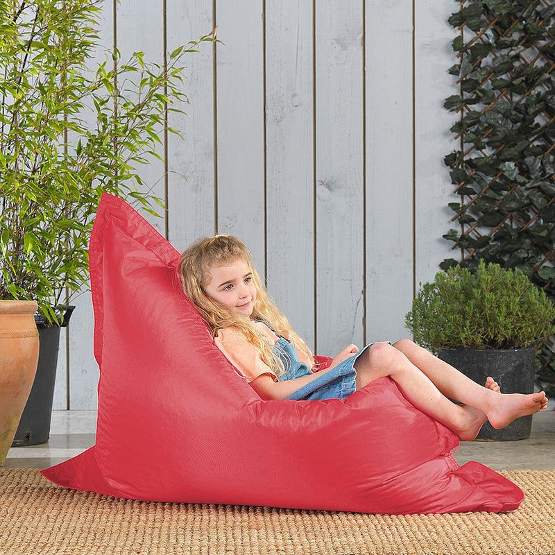 Kids Big Bag Indoor-Outdoor Floor Cushion Bean Bag - Coral