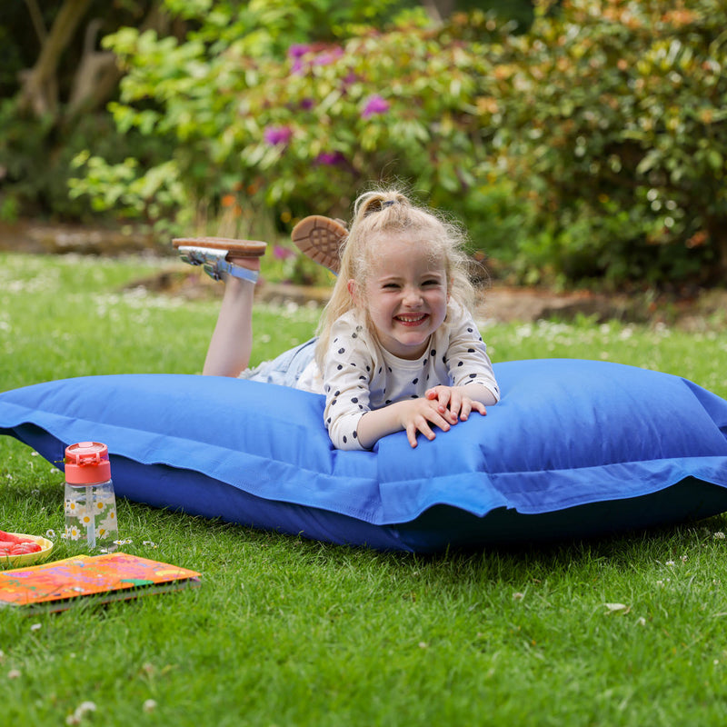 Kids Big Bag Indoor-Outdoor Floor Cushion Bean Bag - Blue
