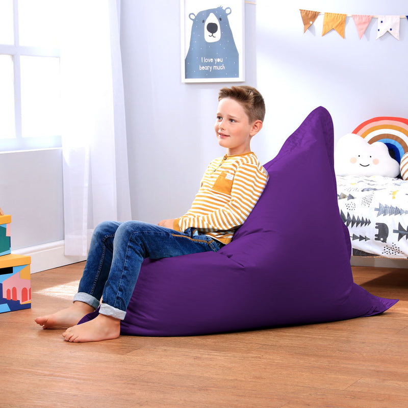Kids Big Bag Indoor-Outdoor Floor Cushion Bean Bag - Purple