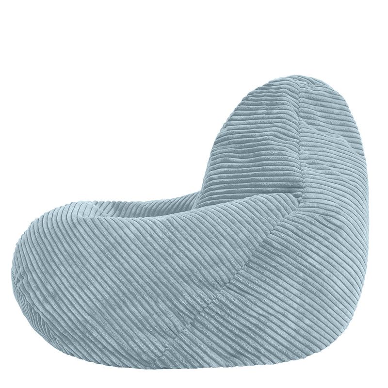 Kids Dalton Cord High Back Bean Bag - Light Blue