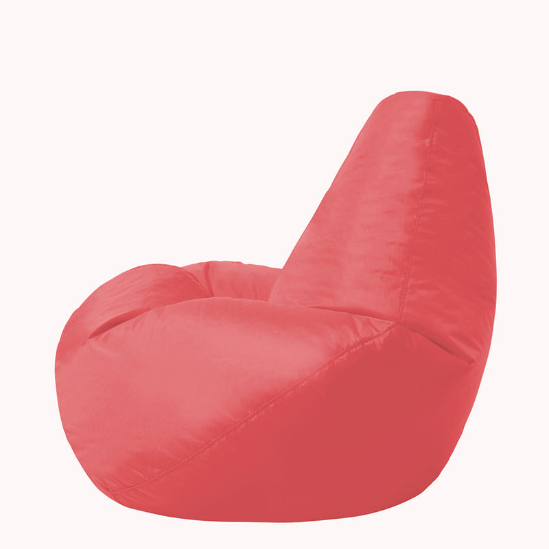 Kids Dalton Indoor-Outdoor High Back Bean Bag - Coral