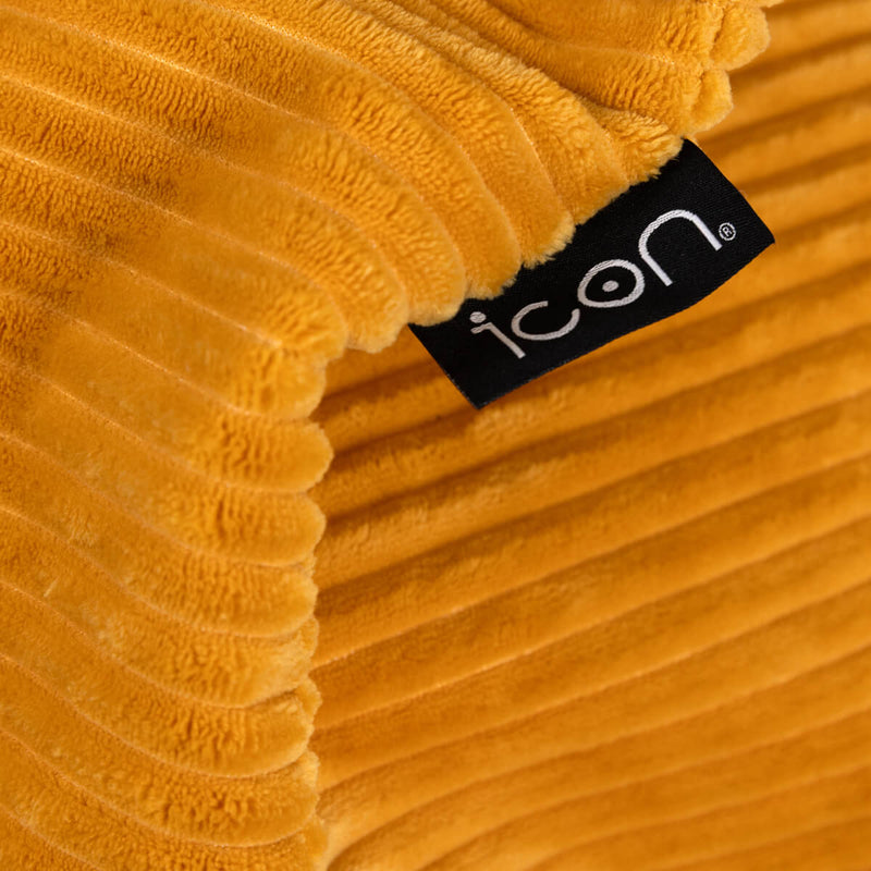Kids Dalton Cord High Back Bean Bag - Ochre Yellow