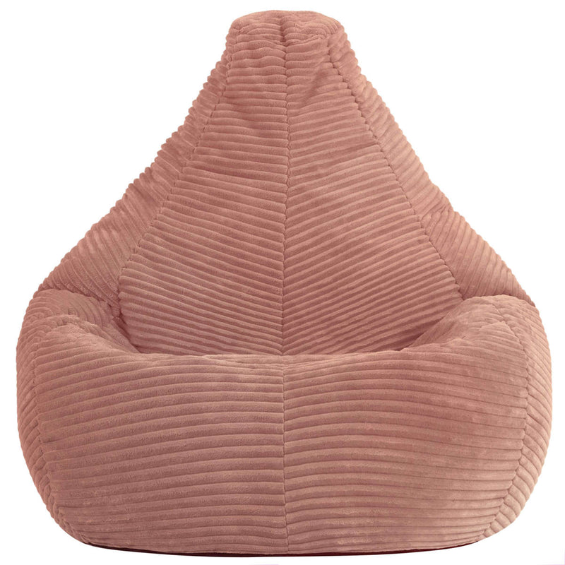Kids Dalton Cord High Back Bean Bag - Pink