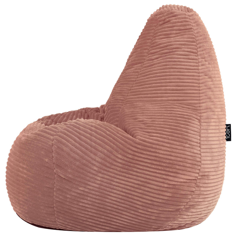 Kids Dalton Cord High Back Bean Bag - Pink