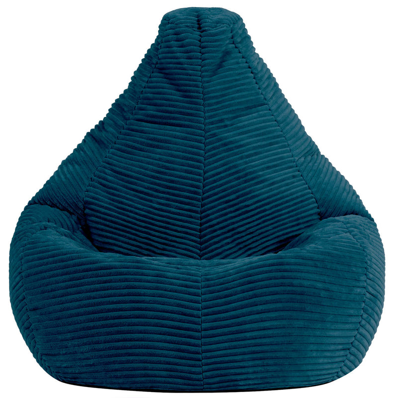 Kids Dalton Cord High Back Bean Bag - Teal