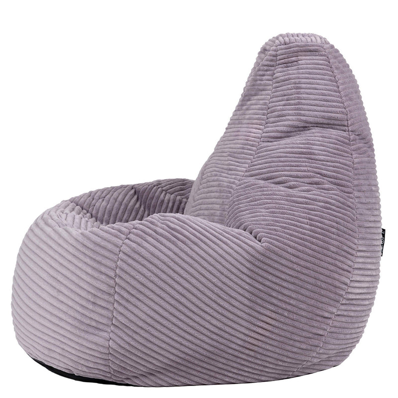 Kids Dalton Cord High Back Bean Bag - Heather