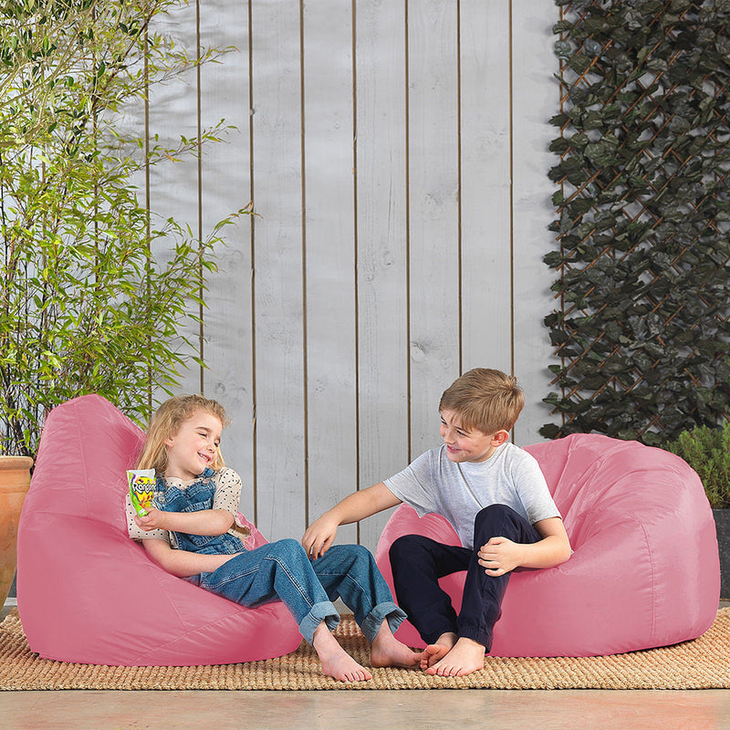 Kids Dalton Indoor-Outdoor High Back Bean Bag - Light Pink